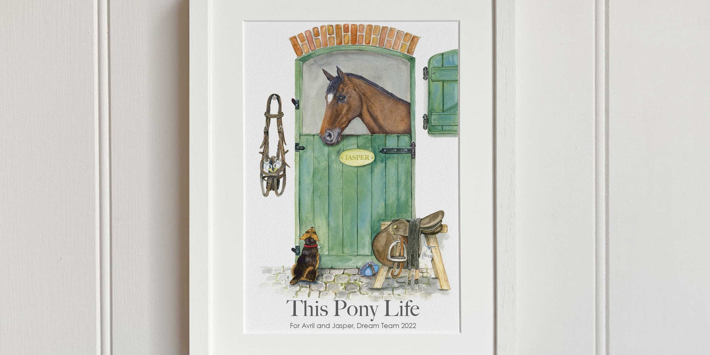 Pony Stable Art Print