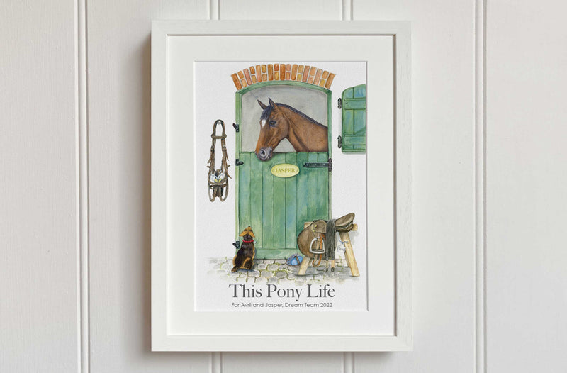 Pony Stable Art Print